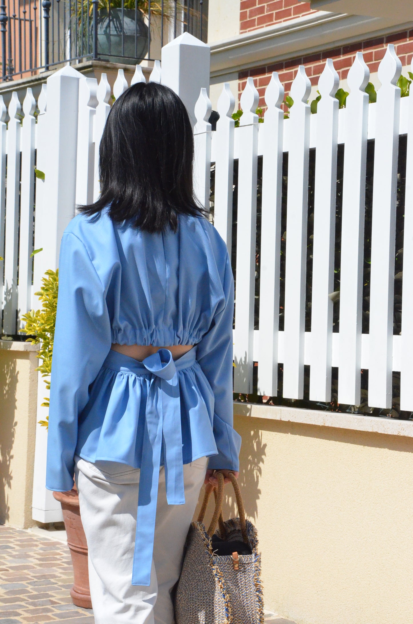Blouse Brise du soir bleue