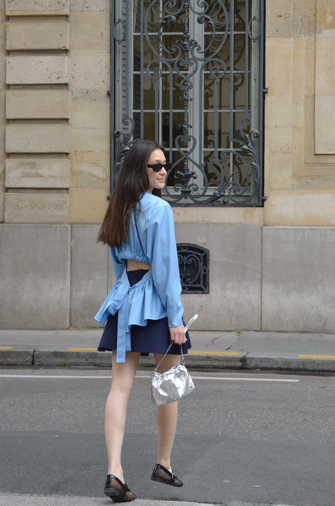 Blouse Brise du soir bleue