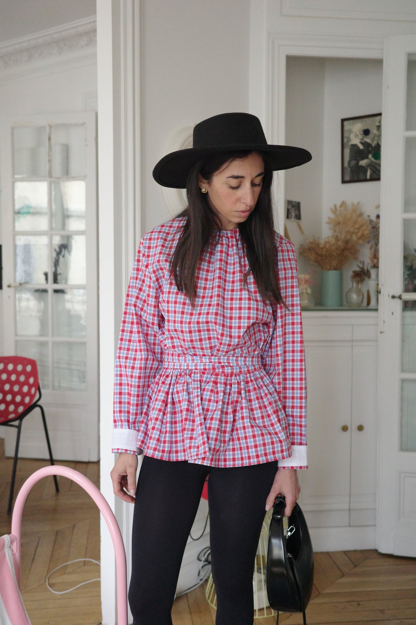 Blouse Brise du soir rouge