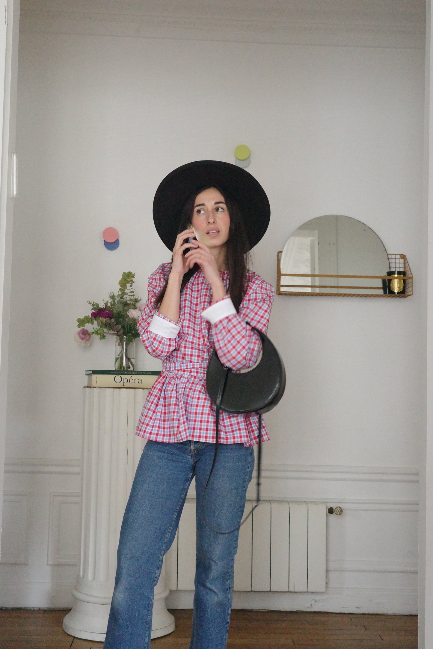 Blouse Brise du soir rouge
