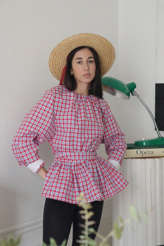 Blouse Brise du soir rouge